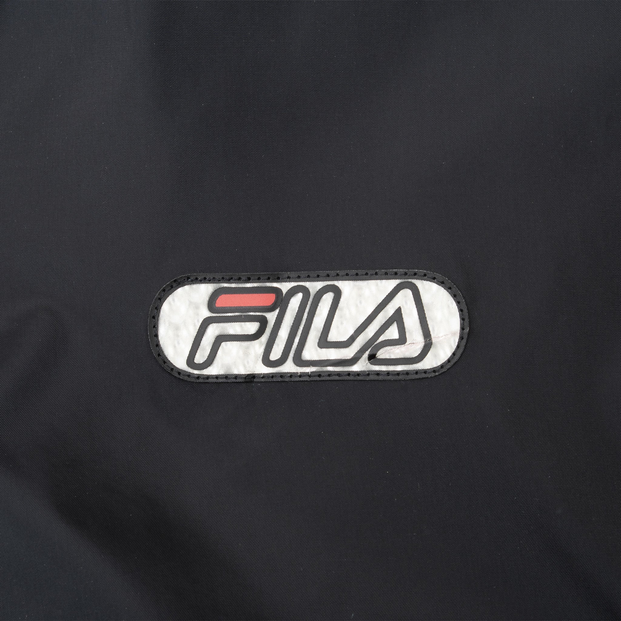 Vintage Fila Black Pullover Windbreaker Jacket 1990S Size 2XL