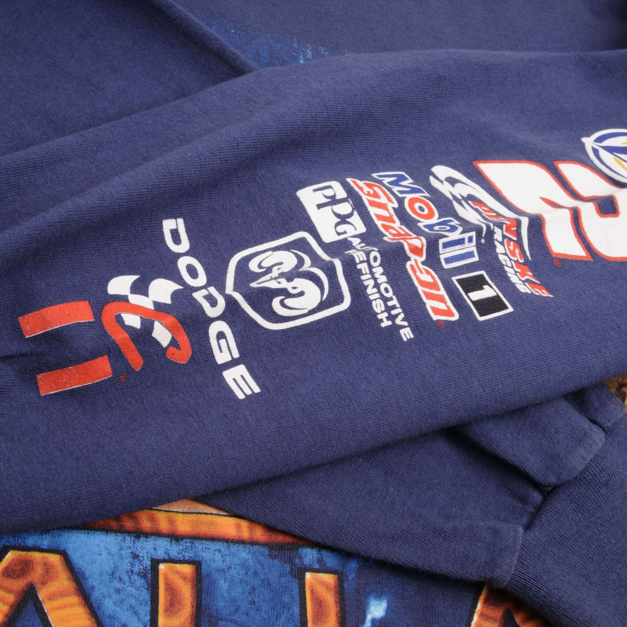 Vintage Nascar Rusty Wallace Live To Race Race To Live 1990s Long Sleeve Tee Shirt Size XL 