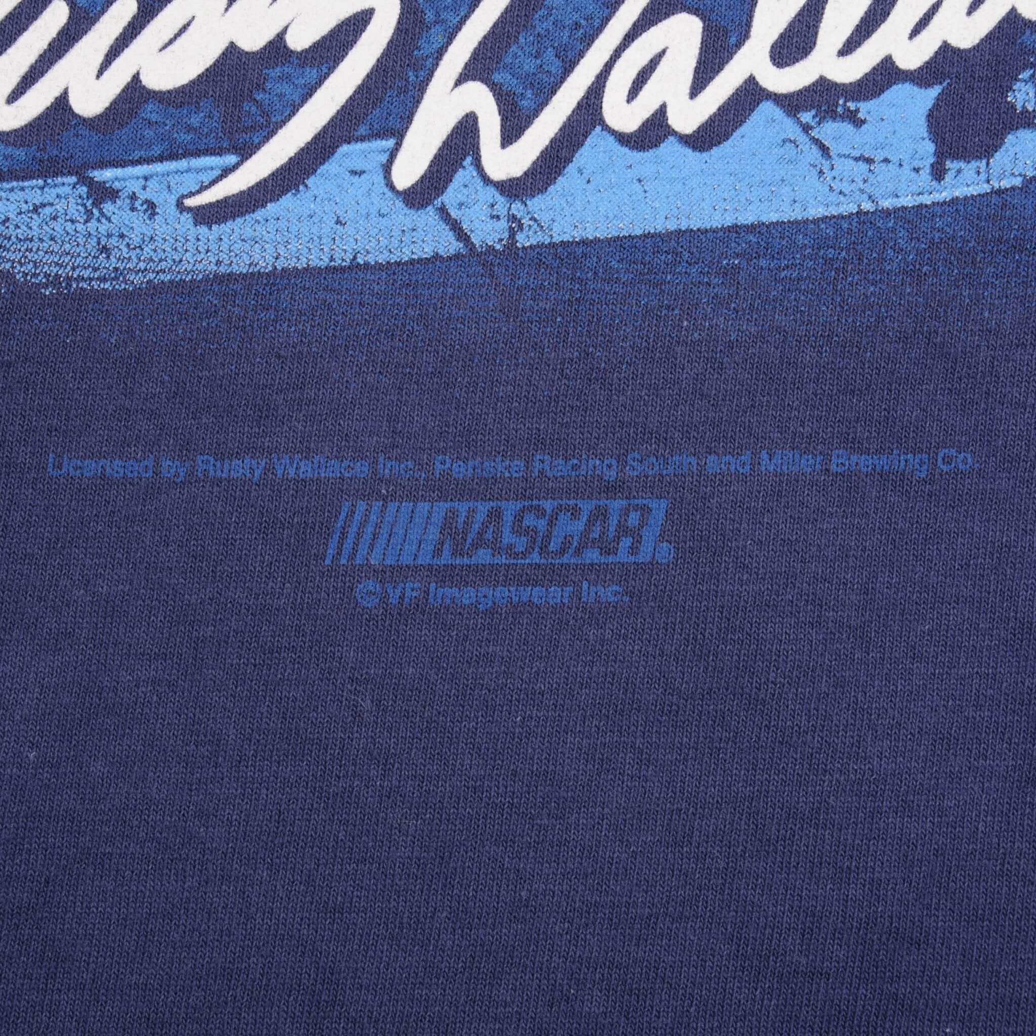 Vintage Nascar Rusty Wallace Live To Race Race To Live 1990s Long Sleeve Tee Shirt Size XL 