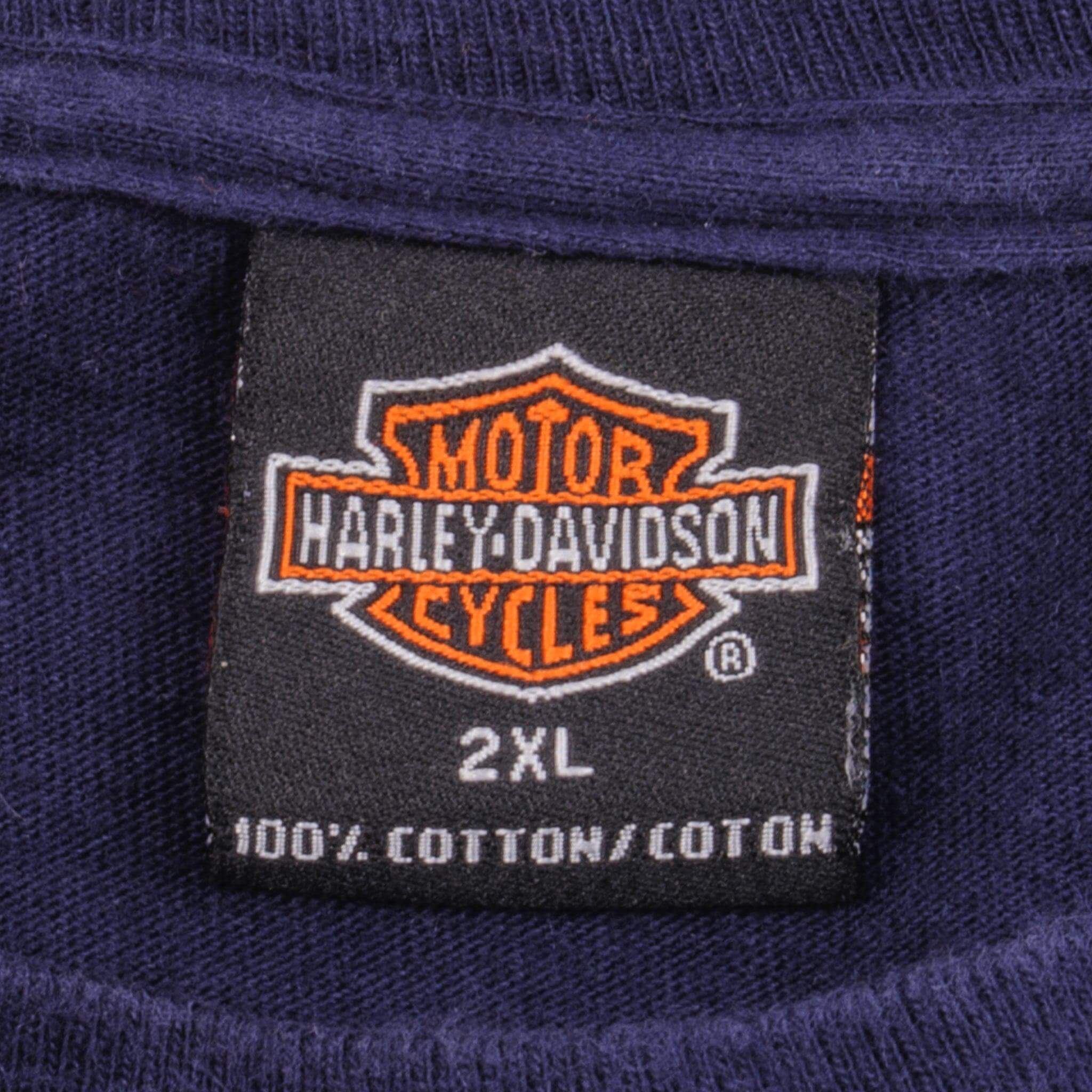 Vintage Harley Davidson Dragon Oak Lawn Illinois 2001 Tee Shirt Size XL Made In Usa 