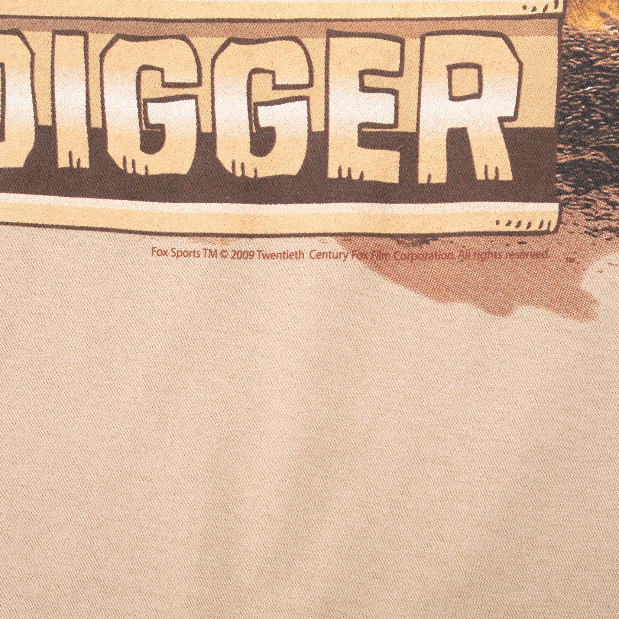 Vintage Nascar Fox Sport Digger Tee Shirt 2009 Size XL