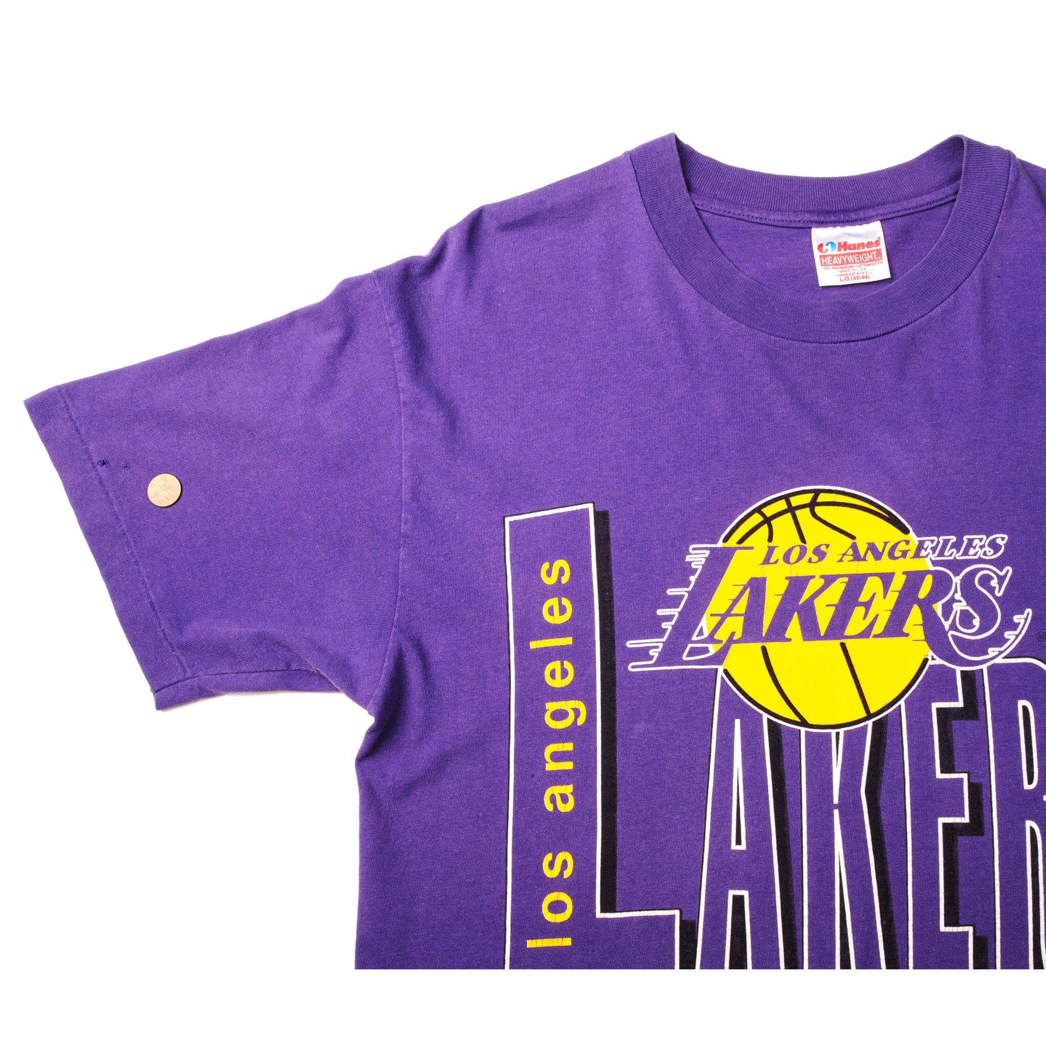 VINTAGE NBA LOS ANGELES LAKERS TEE SHIRT SIZE MEDIUM MADE IN USA