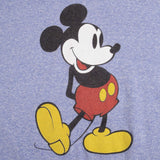 Vintage Blue Disney Mickey Mouse 1990S Tee Shirt Size Small With Single Stitch Hem