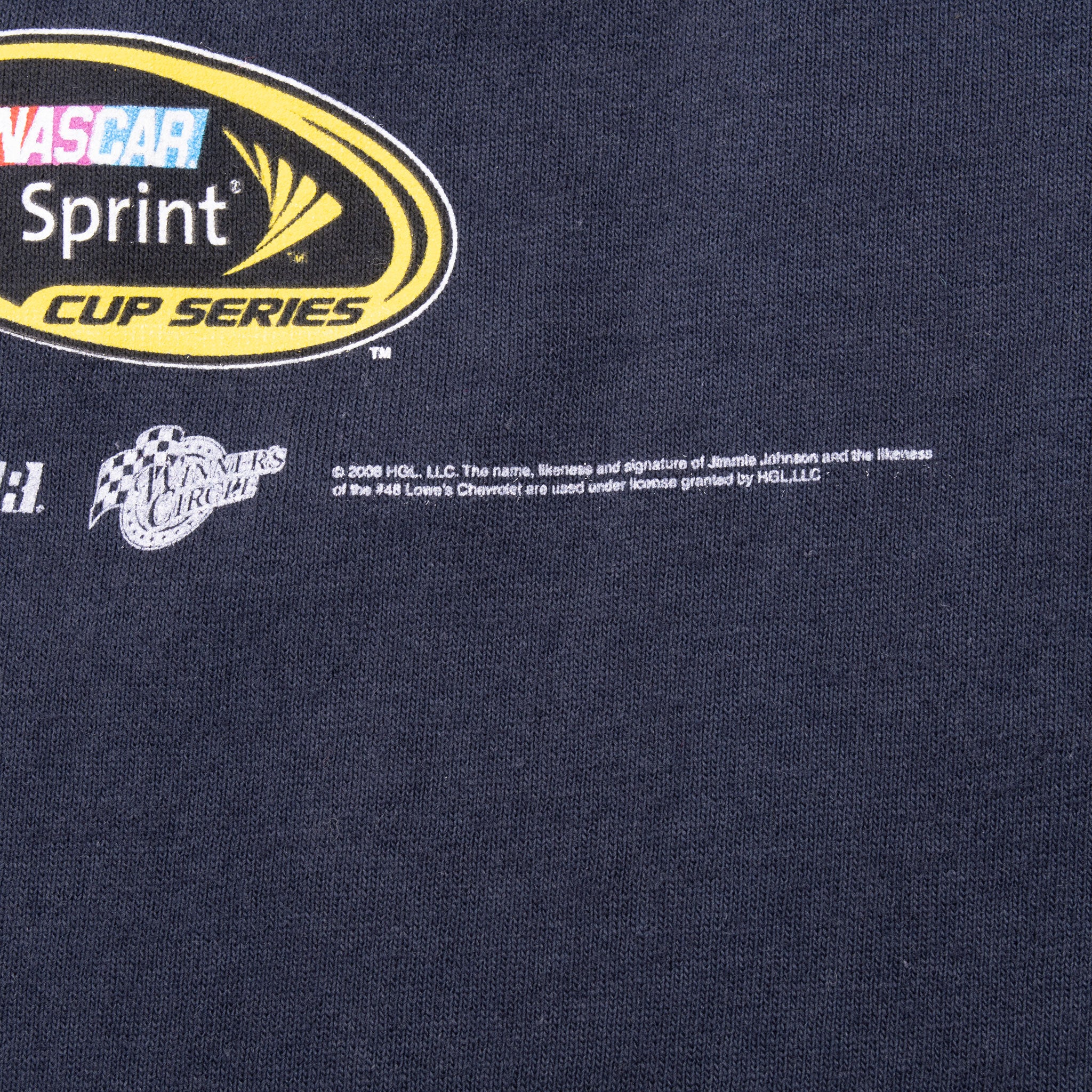 Vintage Nascar Jimmie Johnson Tee Shirt 2008 Size XL