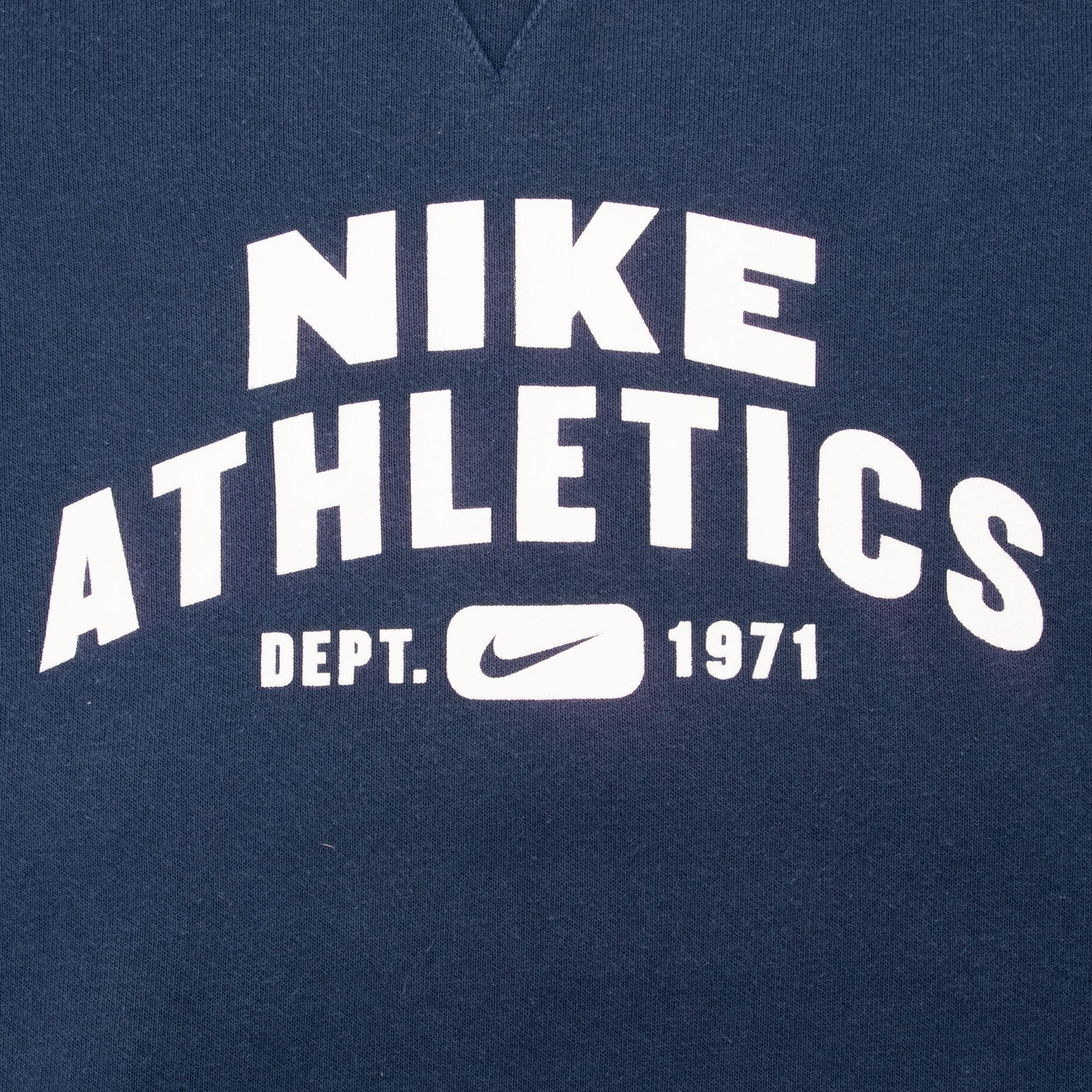 VINTAGE NIKE ATHLETICS SPELLOUT BLUE SWEATSHIRT 1990S SIZE XL