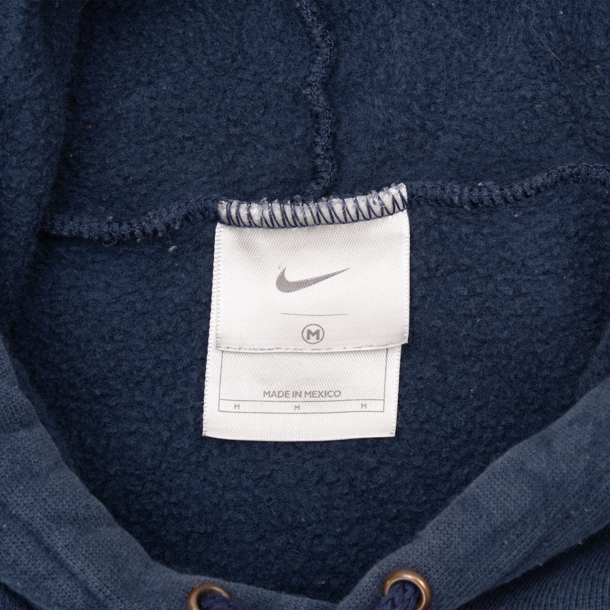 VINTAGE NIKE CENTER SWOOSH NAVY BLUE TRAVIS SCOTT HOODIE 2000S SIZE MEDIUM