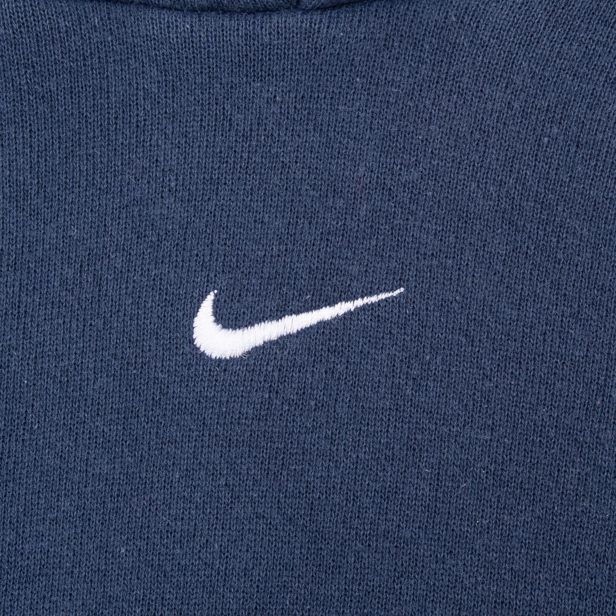 VINTAGE NIKE CENTER SWOOSH NAVY BLUE TRAVIS SCOTT HOODIE 2000S SIZE MEDIUM