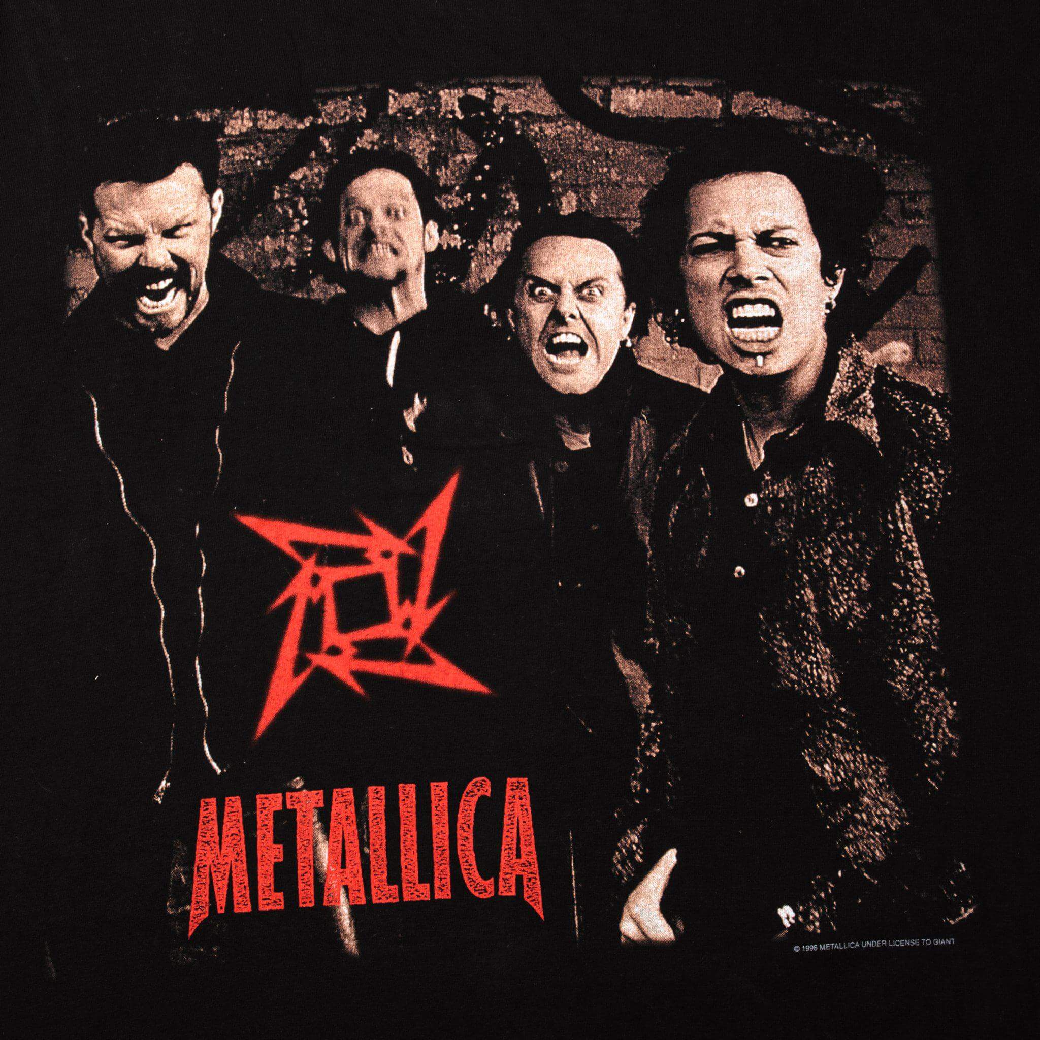 VINTAGE METALLICA ON THE LOAD AGAIN TOUR TEE SHIRT 1996 SIZE LARGE