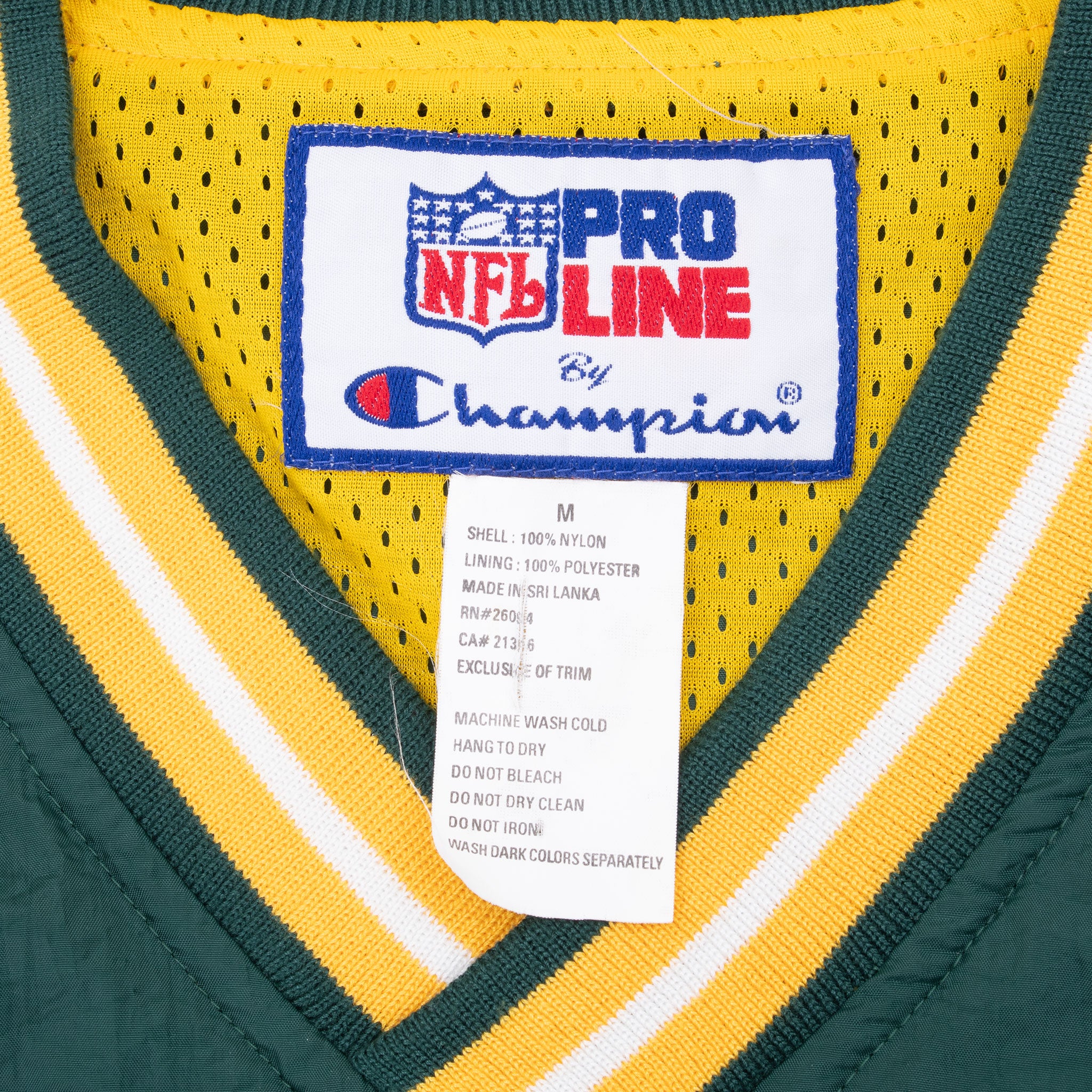 Vintage Nfl Green Bay Packers Pullover Windbreaker Jacket Size Medium 1990S