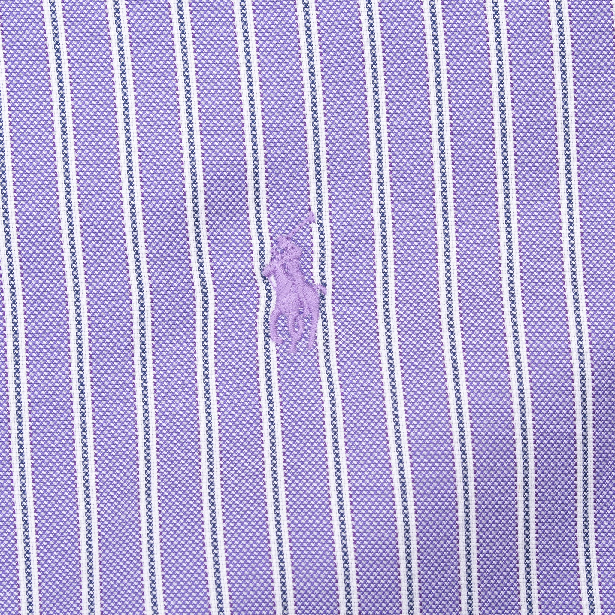 VINTAGE POLO RALPH LAUREN PURPLE STRIPED SHIRT SIZE 16 1/2 X 34/35 DEADSTOCK