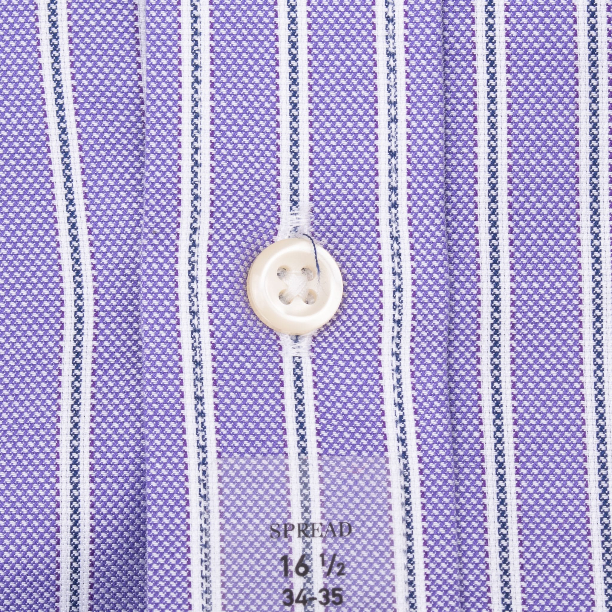 VINTAGE POLO RALPH LAUREN PURPLE STRIPED SHIRT SIZE 16 1/2 X 34/35 DEADSTOCK