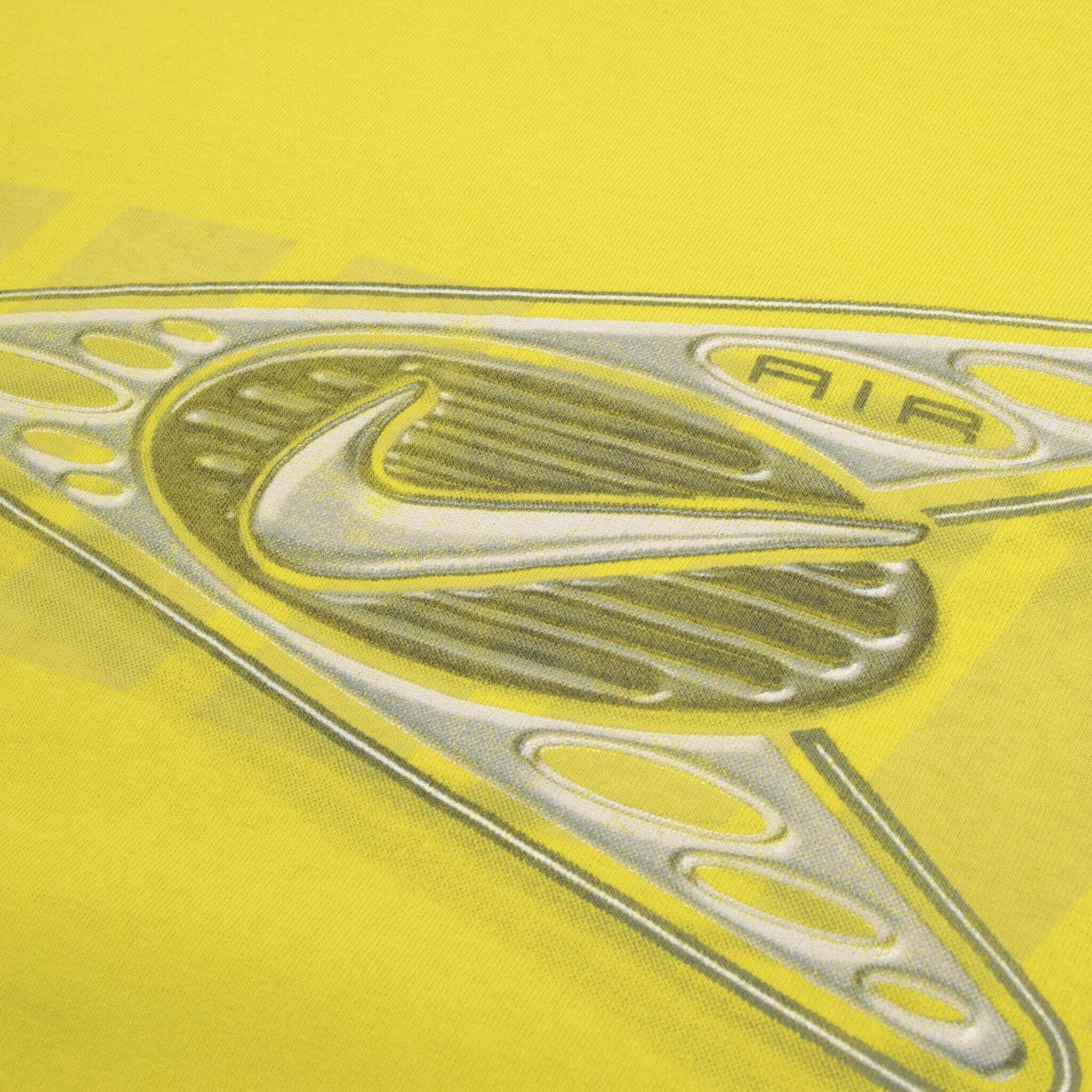 Vintage Nike Air Big Swoosh Neon Tee Shirt Size 1990s Size XL Made In USA
