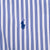 Vintage Ralph Lauren Blue Striped Shirt 1990S Size Medium 16 X 32 - 33
