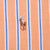 VINTAGE POLO RALPH LAUREN PEACH BLUE STRIPED SHIRT 1990S SIZE 17X33 XL