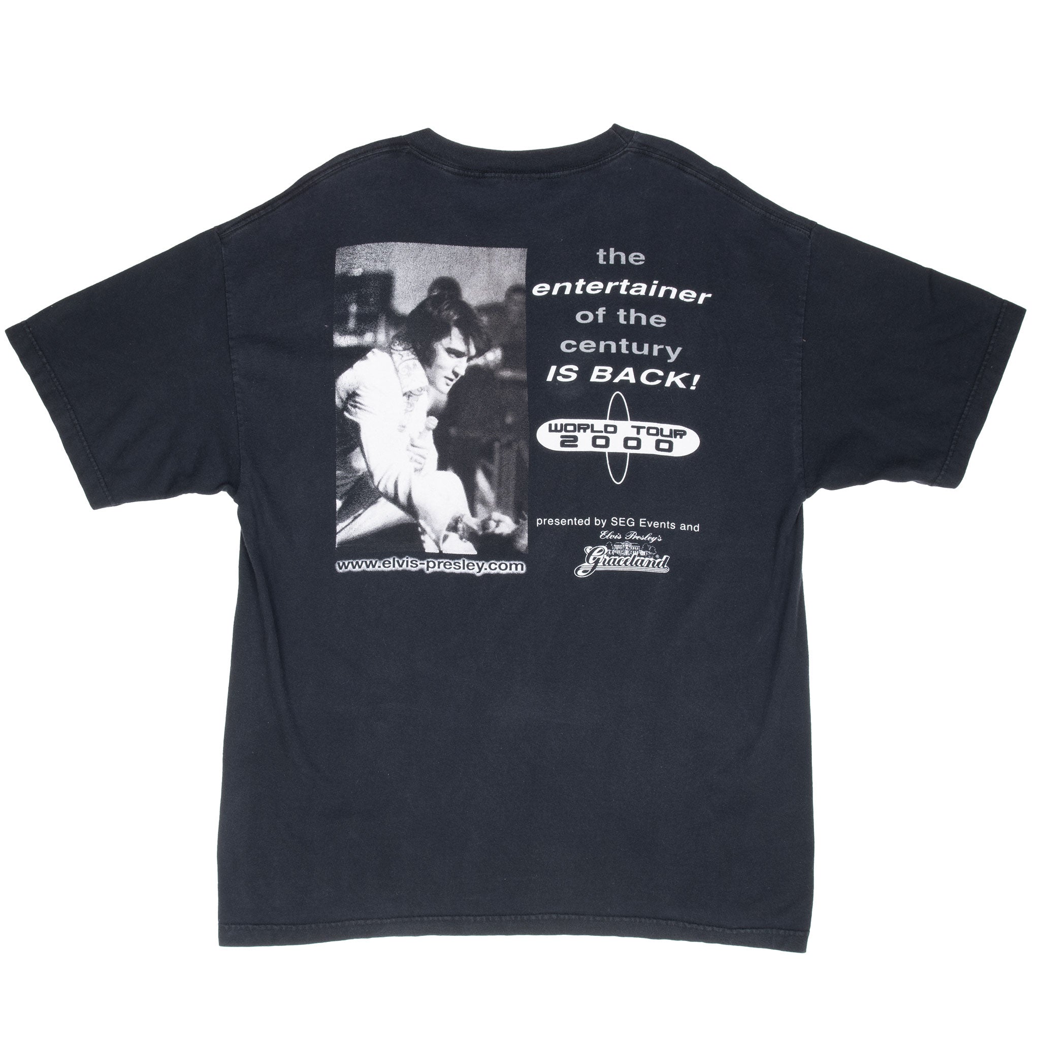 Vintage Elvis Presley The Concert 2000 World Tour Tee Shirt Size XL