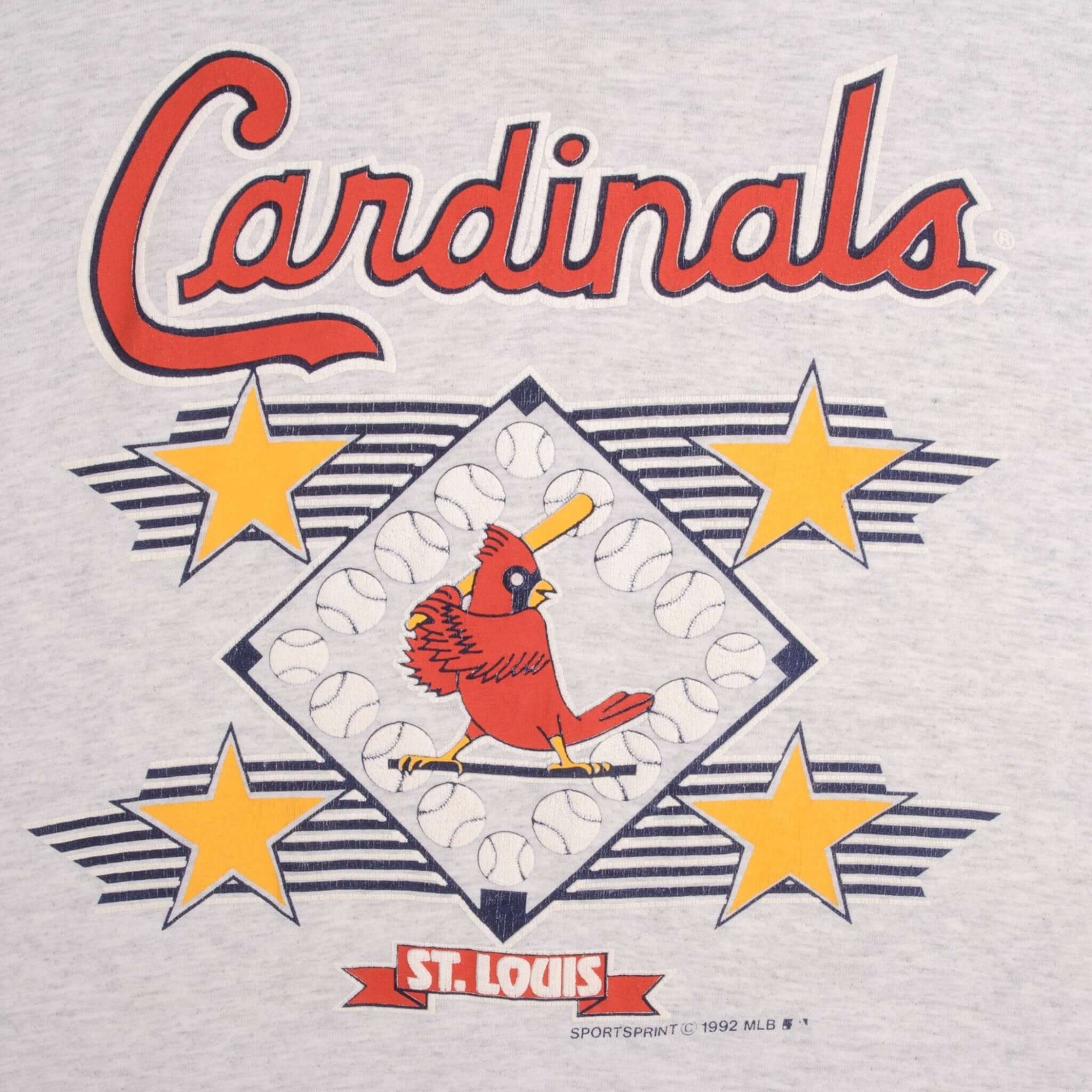 Vintage MLB St Louis Cardinals Tee Shirt 1992 Size Small Made In USA With Single Stitch Sleeves