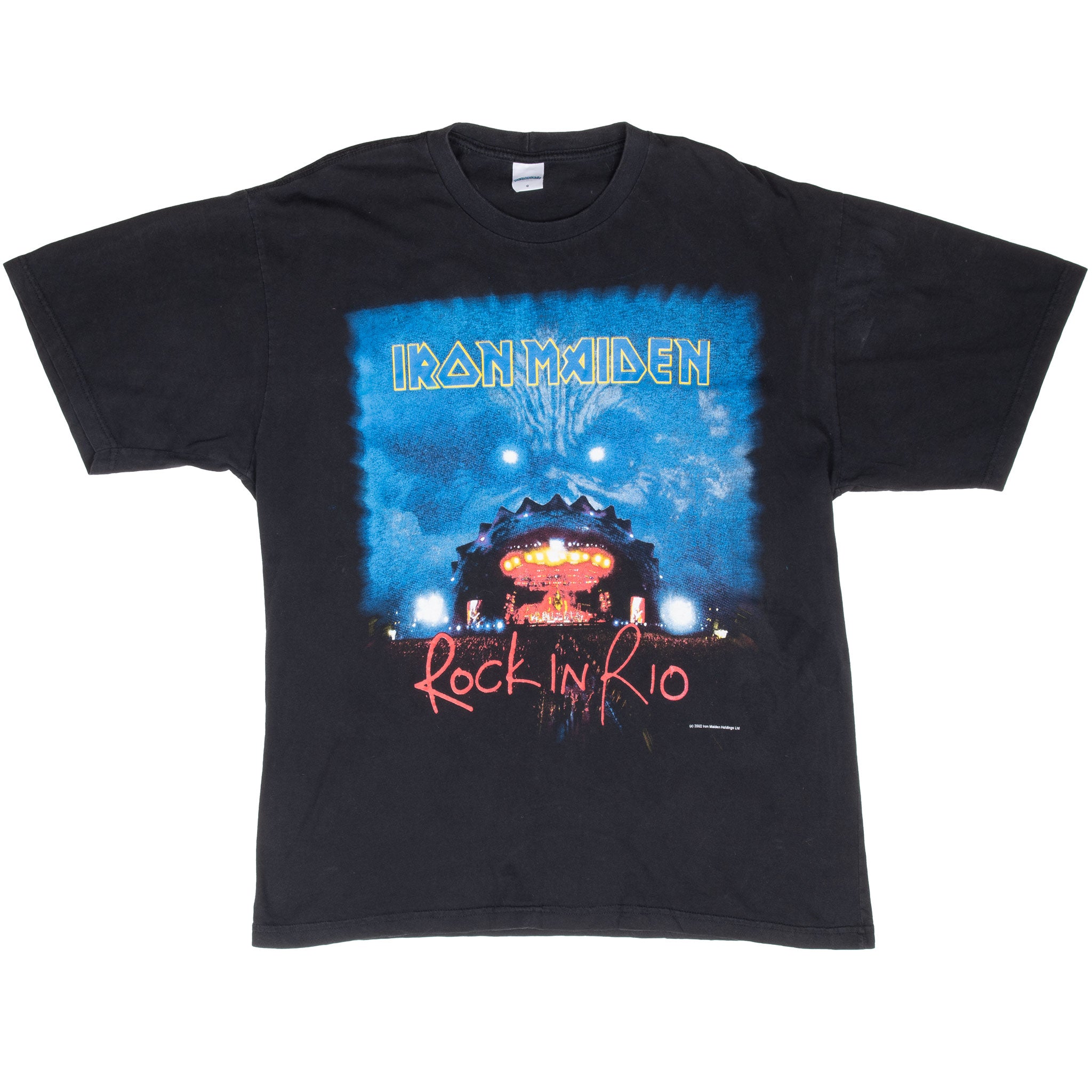 Vintage Iron Maiden Rock In Rio 2002 Tee Shirt Size Large