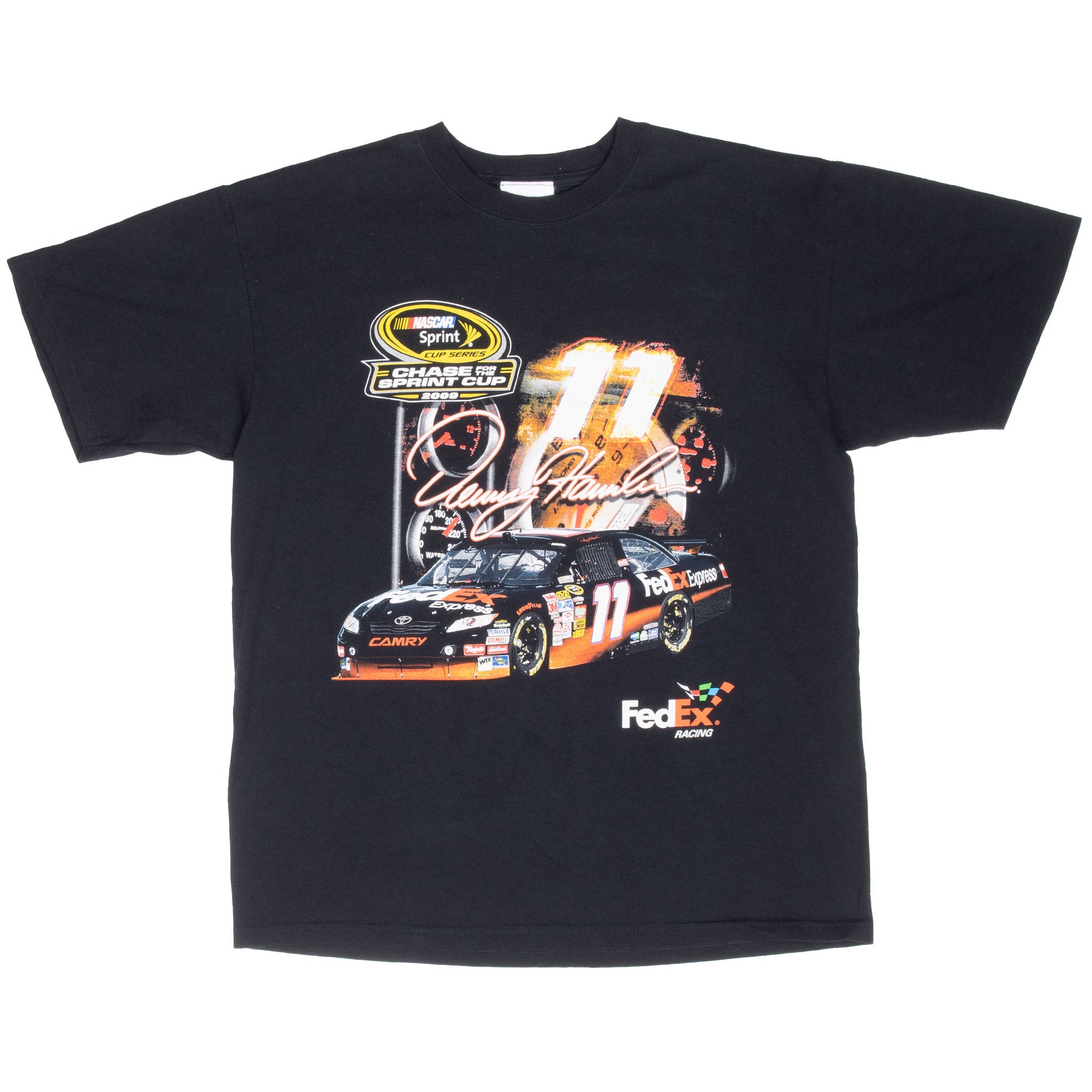 Vintage Nascar Denny Hamlin 2008 Tee Shirt Size Large