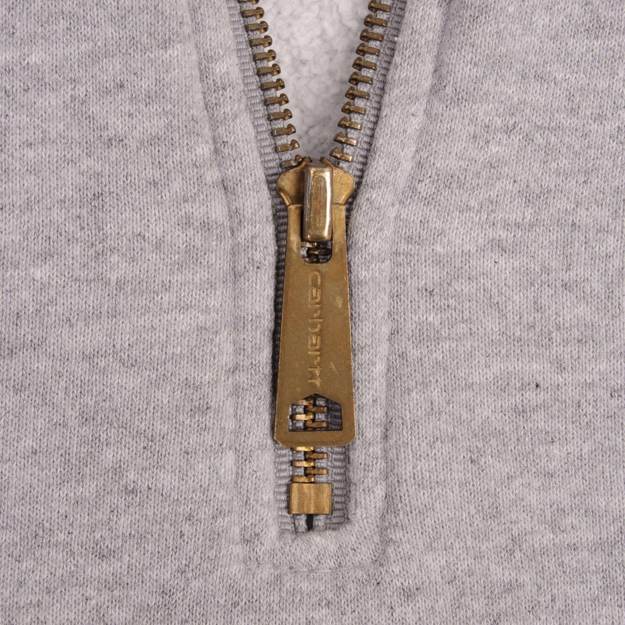 Carhartt Quarter Zip Grey Sweatshirt Size Large