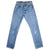 Beautiful Indigo Levis 501 Jeans Made in USA with a light blue wash.  Size 25x30  Back Button #552