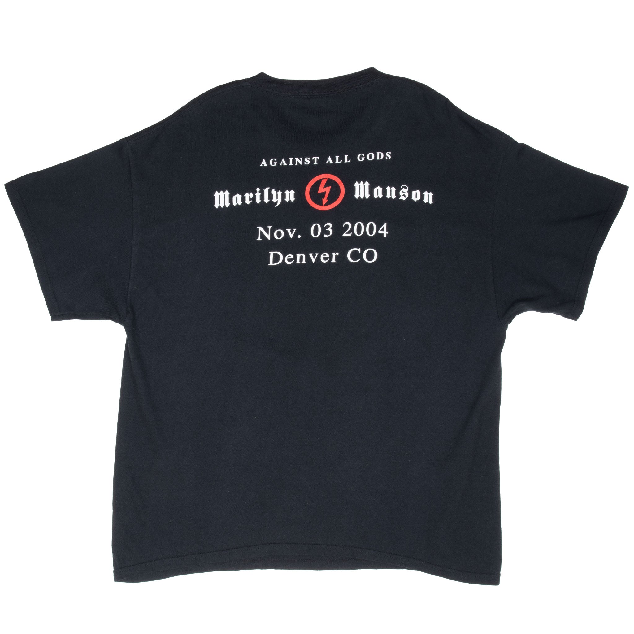 Vintage Marilyn Manson Against All Gods 2004 Tee Shirt Size XL