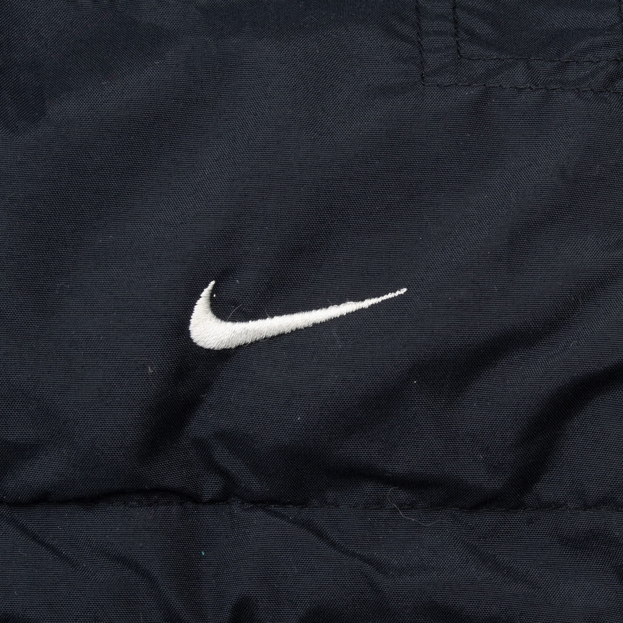 VINTAGE NIKE BLACK WINDBREAKER JACKET 2000S SIZE 2XL