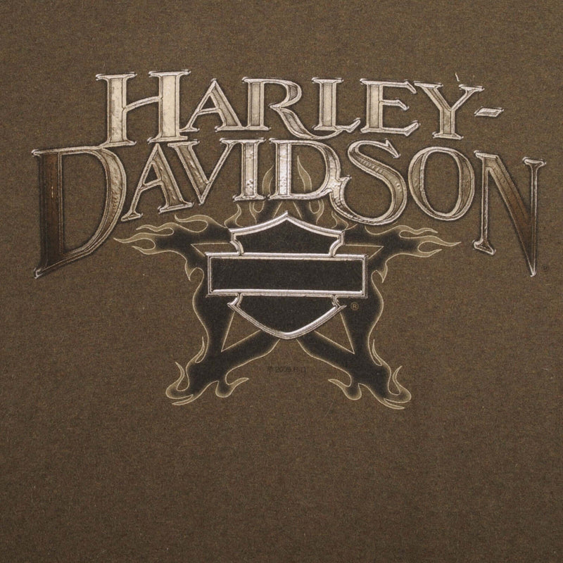 Vintage Harley Davidson Newbern NC Tee Shirt 2009 Size Large Made In USA