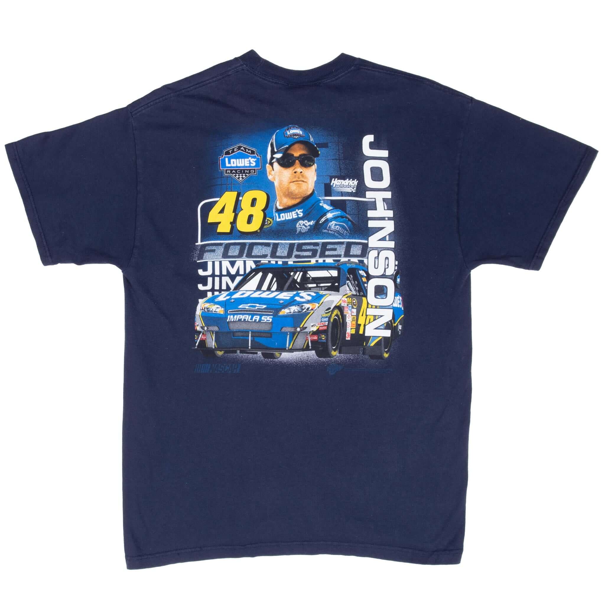 Vintage Nascar Jimmie Johnson Tee Shirt 2000S Size Large