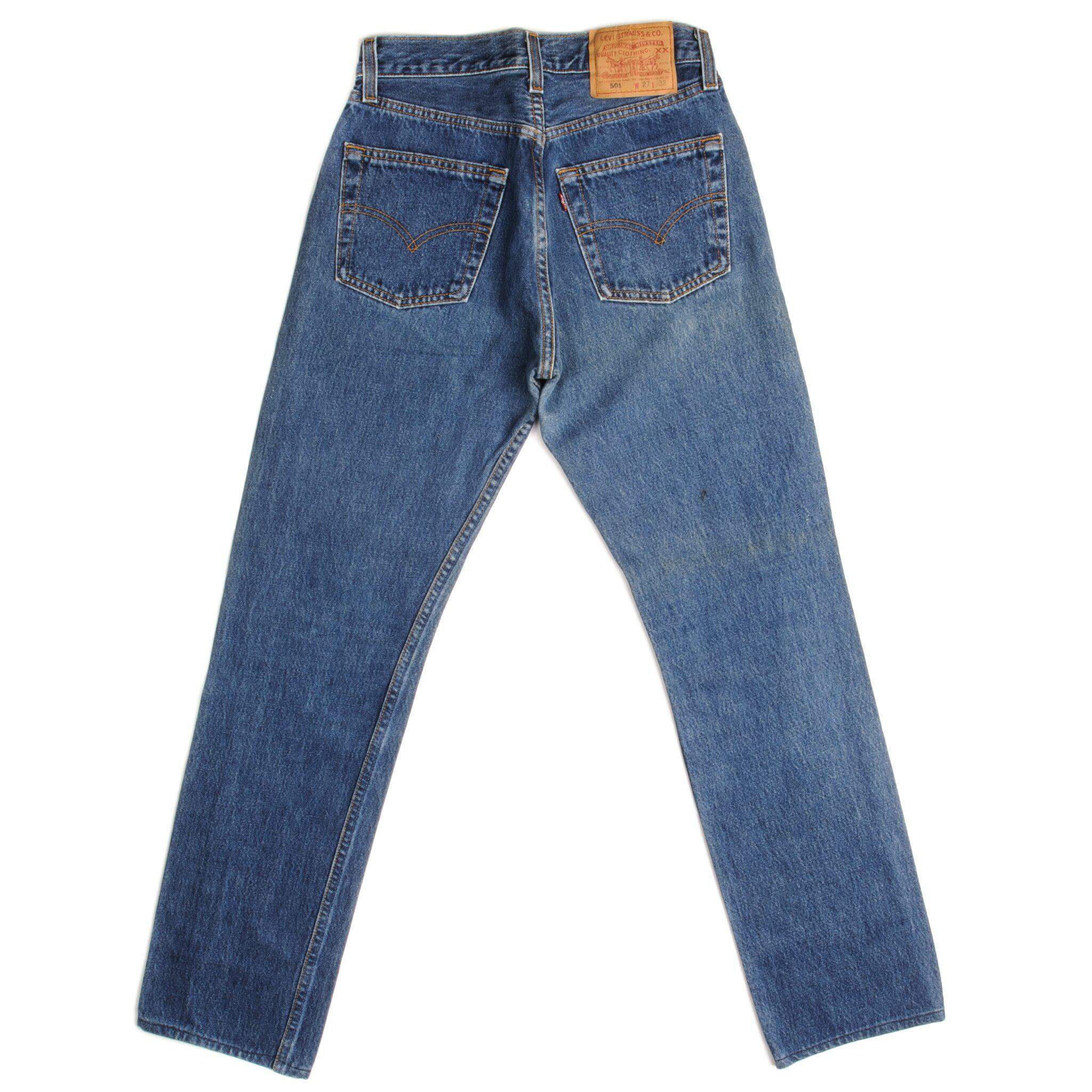 VINTAGE LEVIS 501 JEANS INDIGO 1990S WOMAN SIZE W26 L28 MADE IN USA