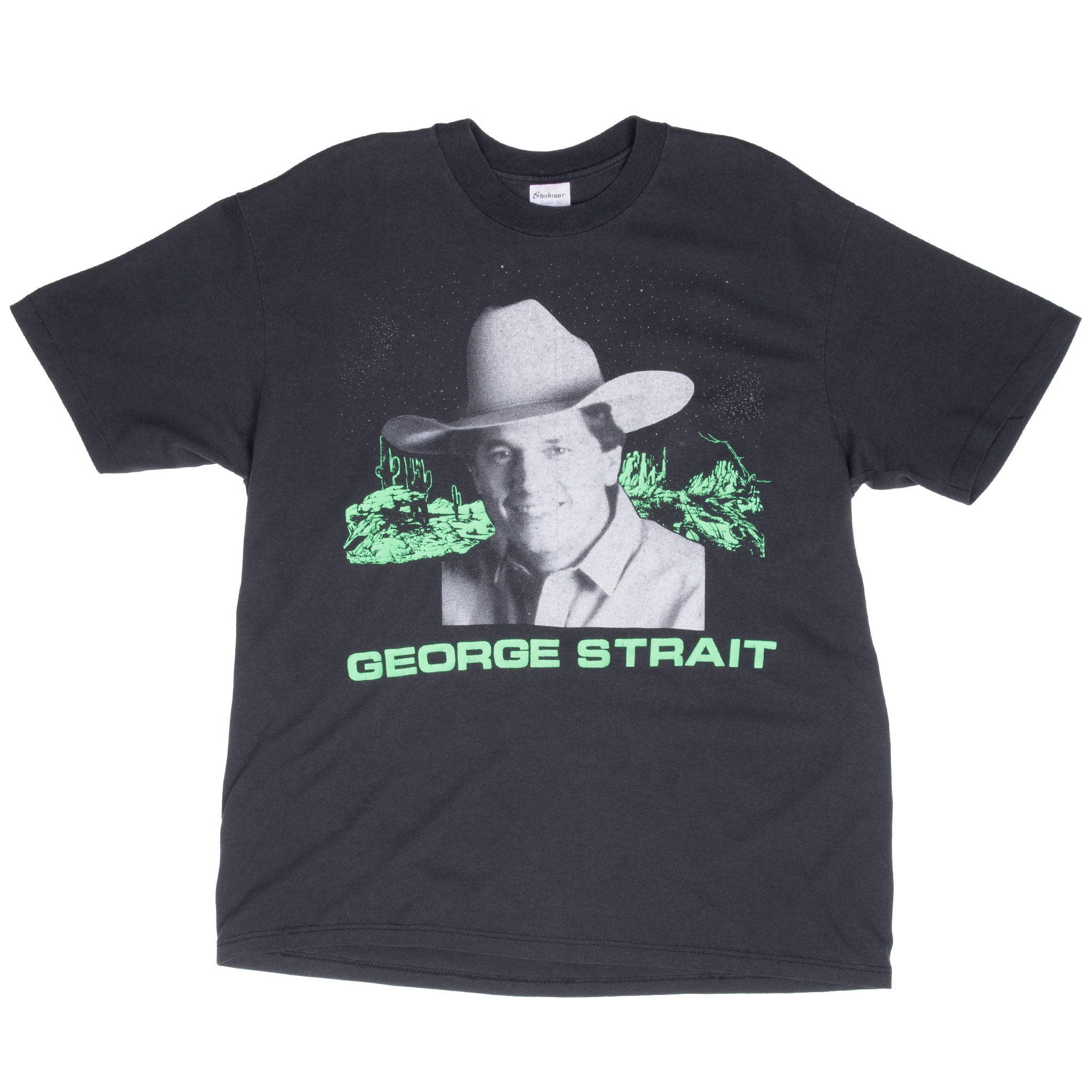 Vintage George Strait Entertainer Of The Year Early 1990S Tee Shirt Large Made In Usa With Single Stitch Sleeves