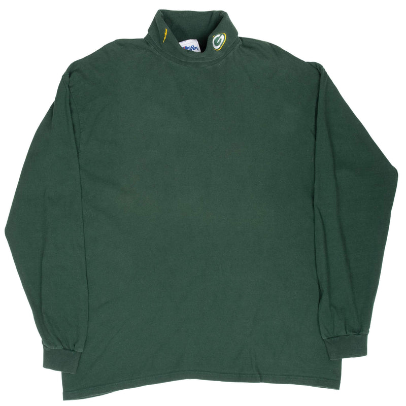 Vintage Nfl Green Bay Packers 1990S Turtle Neck Long Sleeve Tee Shirt Size XL