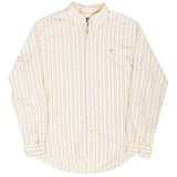 Vintage Ralph Lauren Yellow Striped Shirt 1990S Size XL