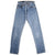 Beautiful Indigo Levis 501 Jeans Made in USA with a light blue wash and a nice contrast of very light and light blue.  Size 25x30  Back Button #544