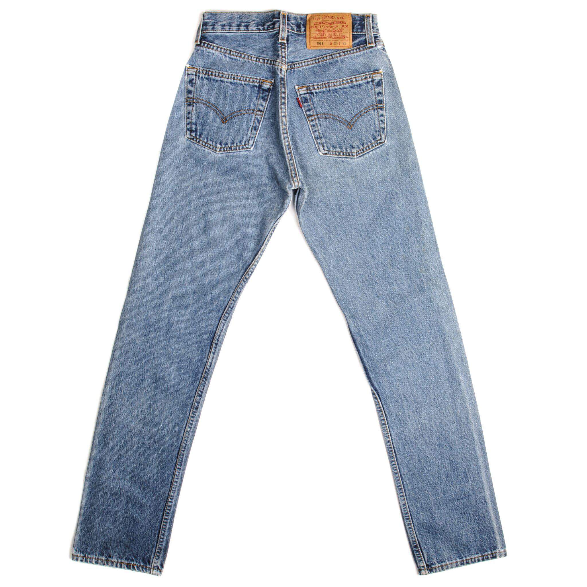 VINTAGE LEVIS 501 JEANS INDIGO 1990S SIZE W25 L30 MADE IN USA