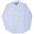 Vintage Ralph Lauren Blue Striped Shirt 1990S Size Large