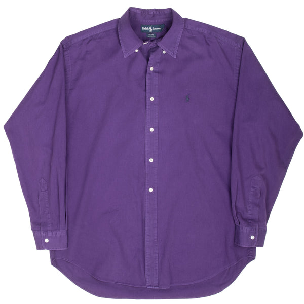 Vintage Ralph Lauren Purple Shirt 1990S Size Large