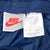 VINTAGE NIKE SWOOSH NAVY BLUE TRACK PANTS LATE 1980S SIZE LARGE