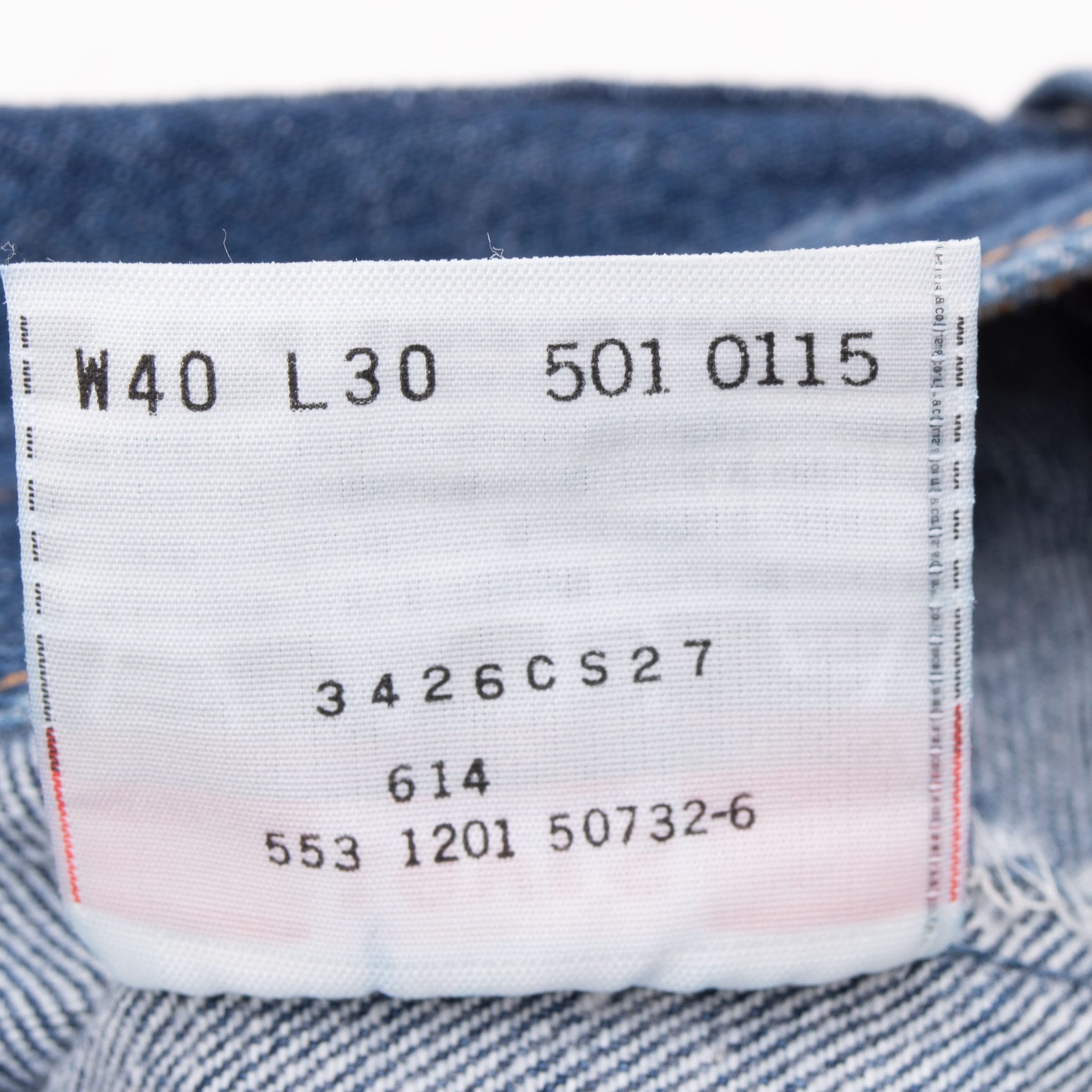 VINTAGE LEVIS 501 INDIGO BLUE JEANS 1990S SIZE 38X30 MADE IN USA