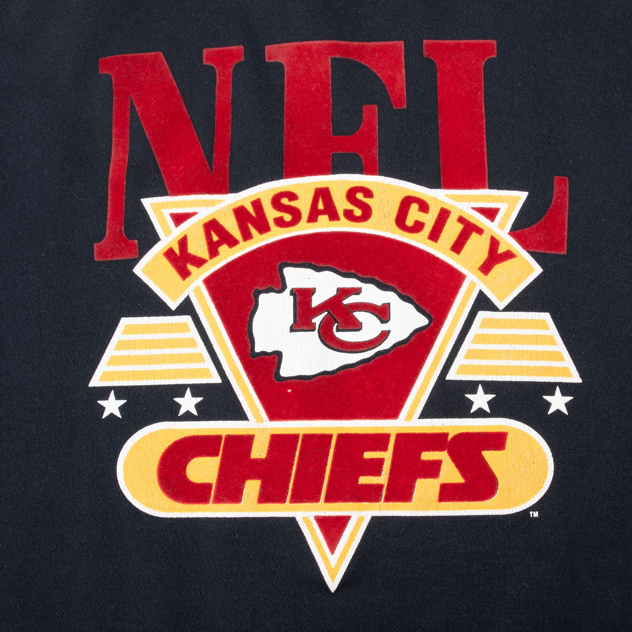 Vintage Nfl Kansas City Chiefs Velvet 1980S Sweatshirt Size XL Made In Usa