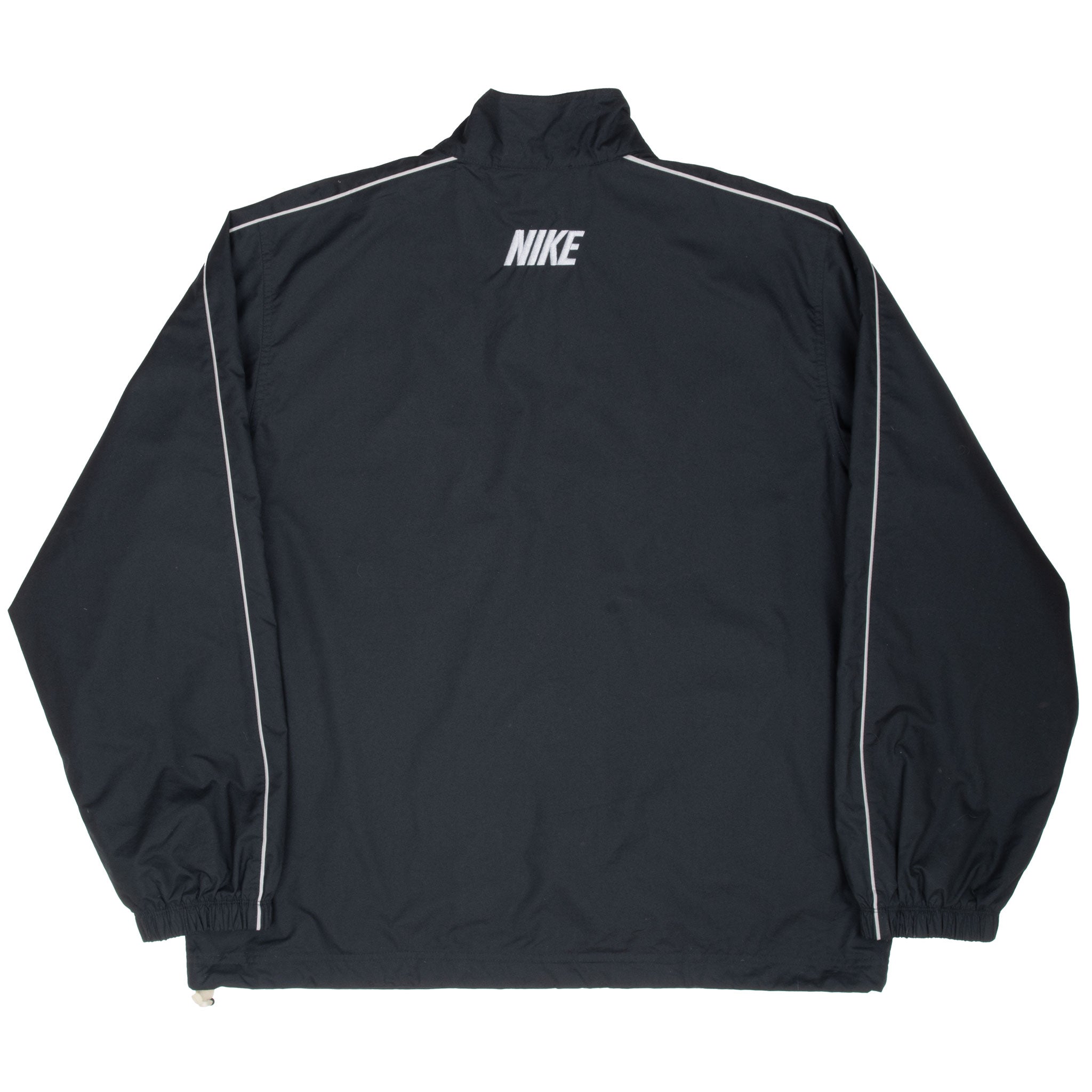 Vintage Nike Classic Black Windbreaker Track Jacket 2000S Size XL