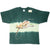 Vintage Tie Dye Iguana Rainforest Puerto Rico Animal Print Tee Shirt 2000S Deadstock Size XL