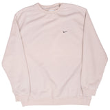 Vintage Nike Classic Swoosh Beige Sweatshirt 1990S Size 2XL
