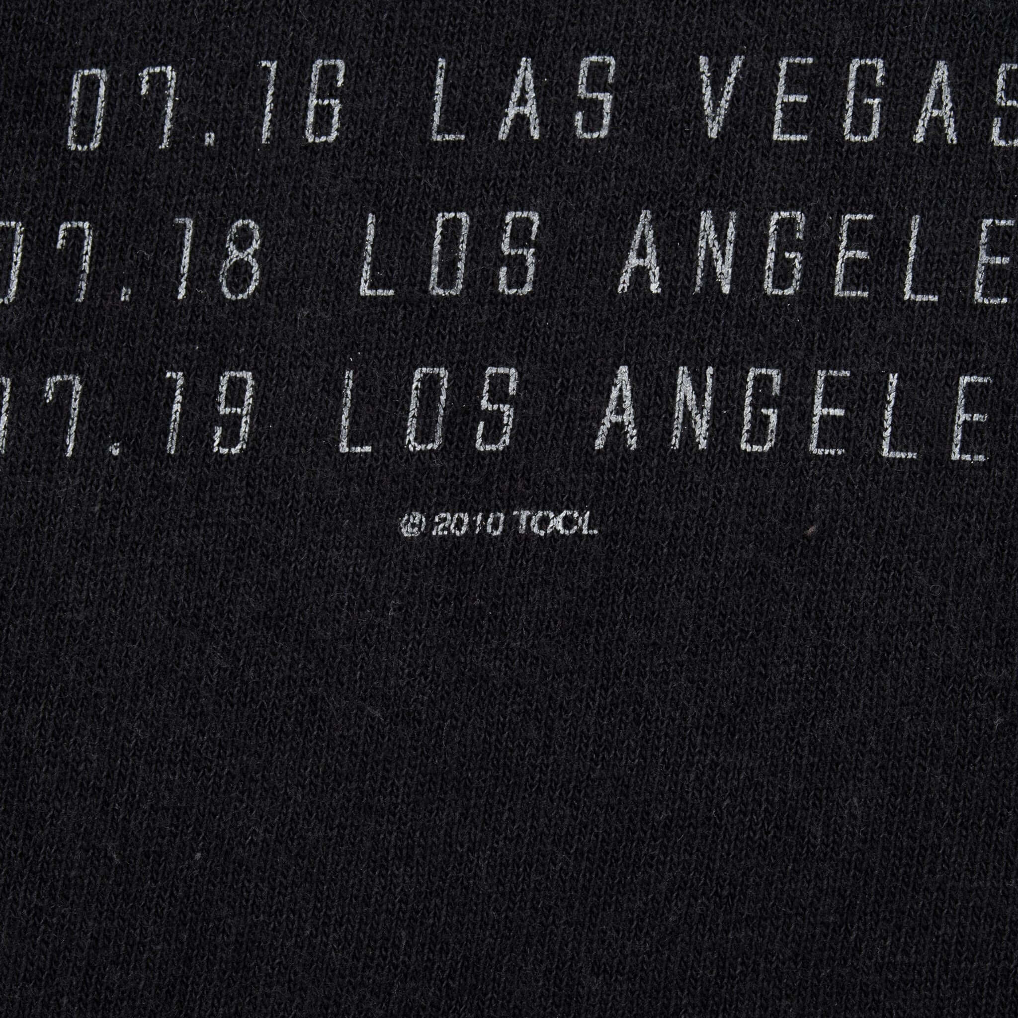 Vintage Tool 2010 Tour Los Angeles Tee Shirt Size Large