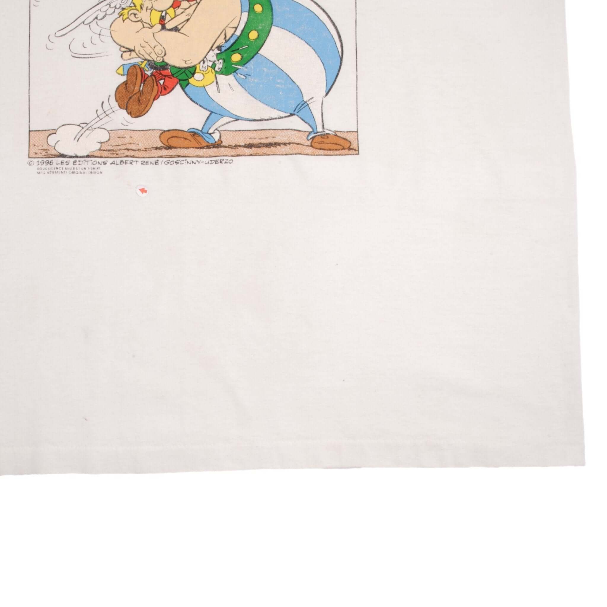 VINTAGE ASTERIX & OBELIX ON A JAMAIS ASSEZ D'AMIS TEE SHIRT 1996 SIZE XL