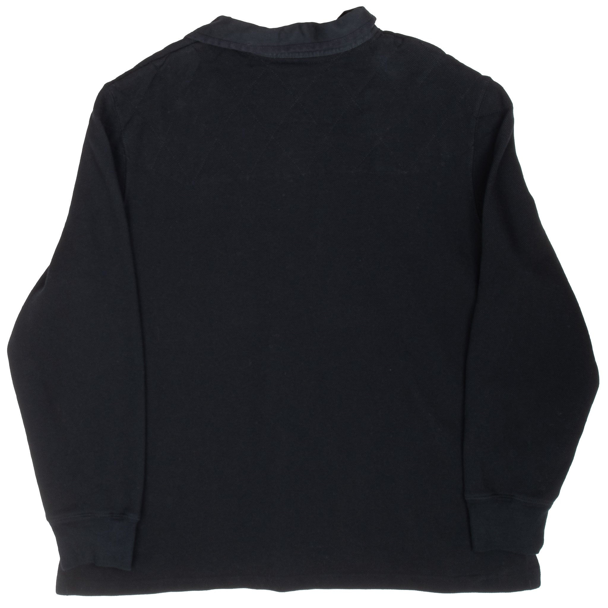 Vintage Polo Ralph Lauren Black Rugby Polo Shirt Stripe 1990S Size 2XL