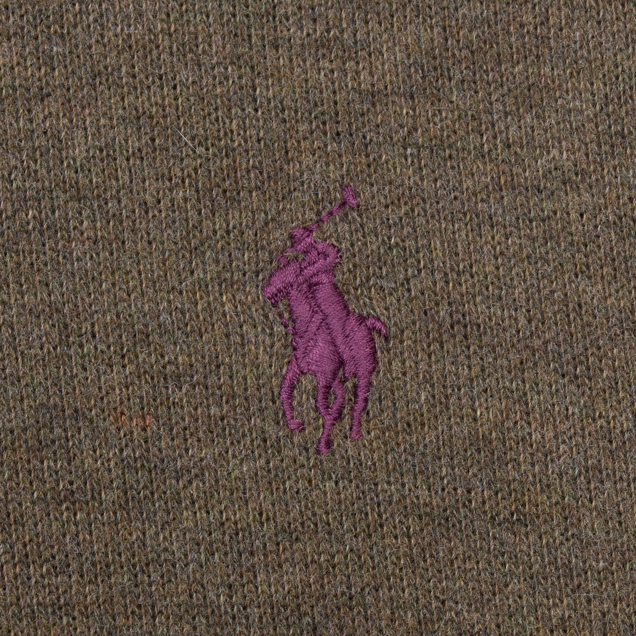 POLO RALPH LAUREN OLIVE GREEN QUARTER 1/4 ZIP SWEATER SIZE XL