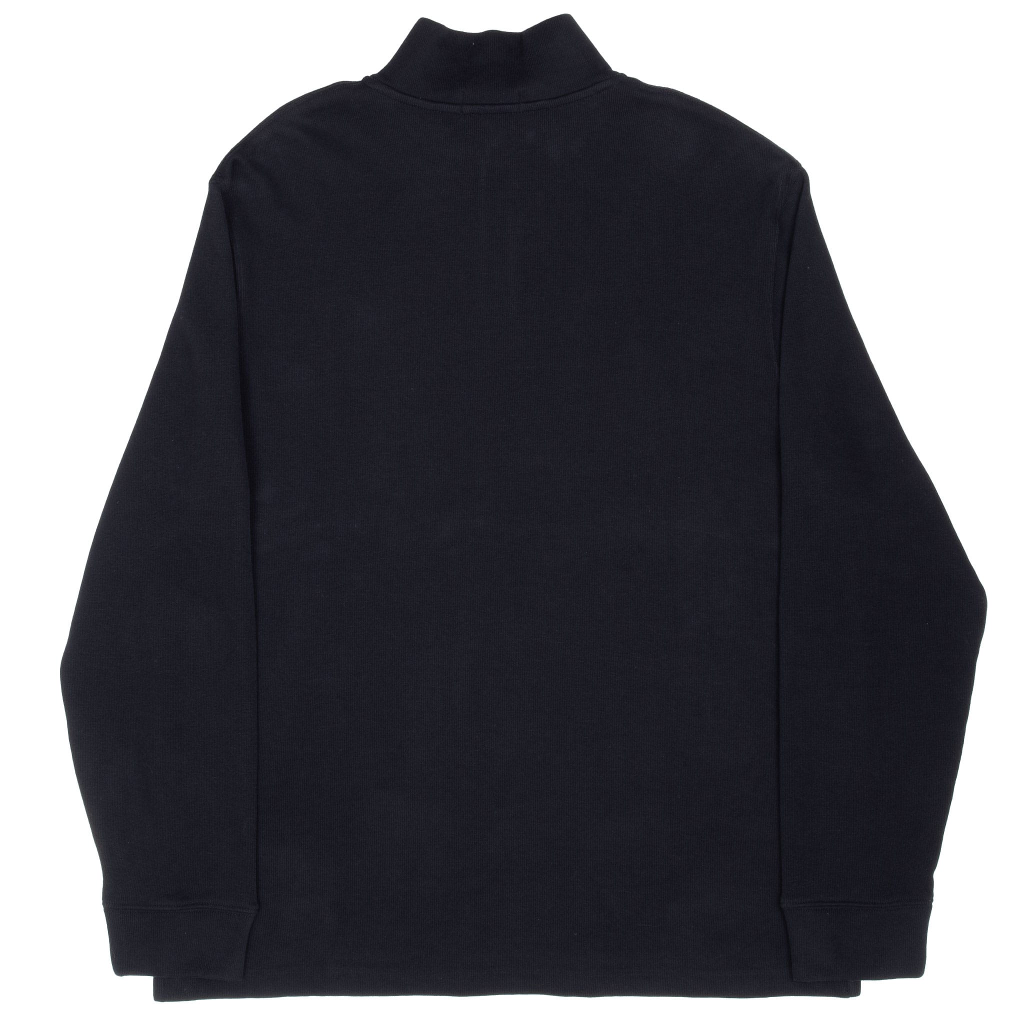 VINTAGE POLO RALPH LAUREN BLACK QUARTER 1/4 ZIP SWEATER SIZE XL