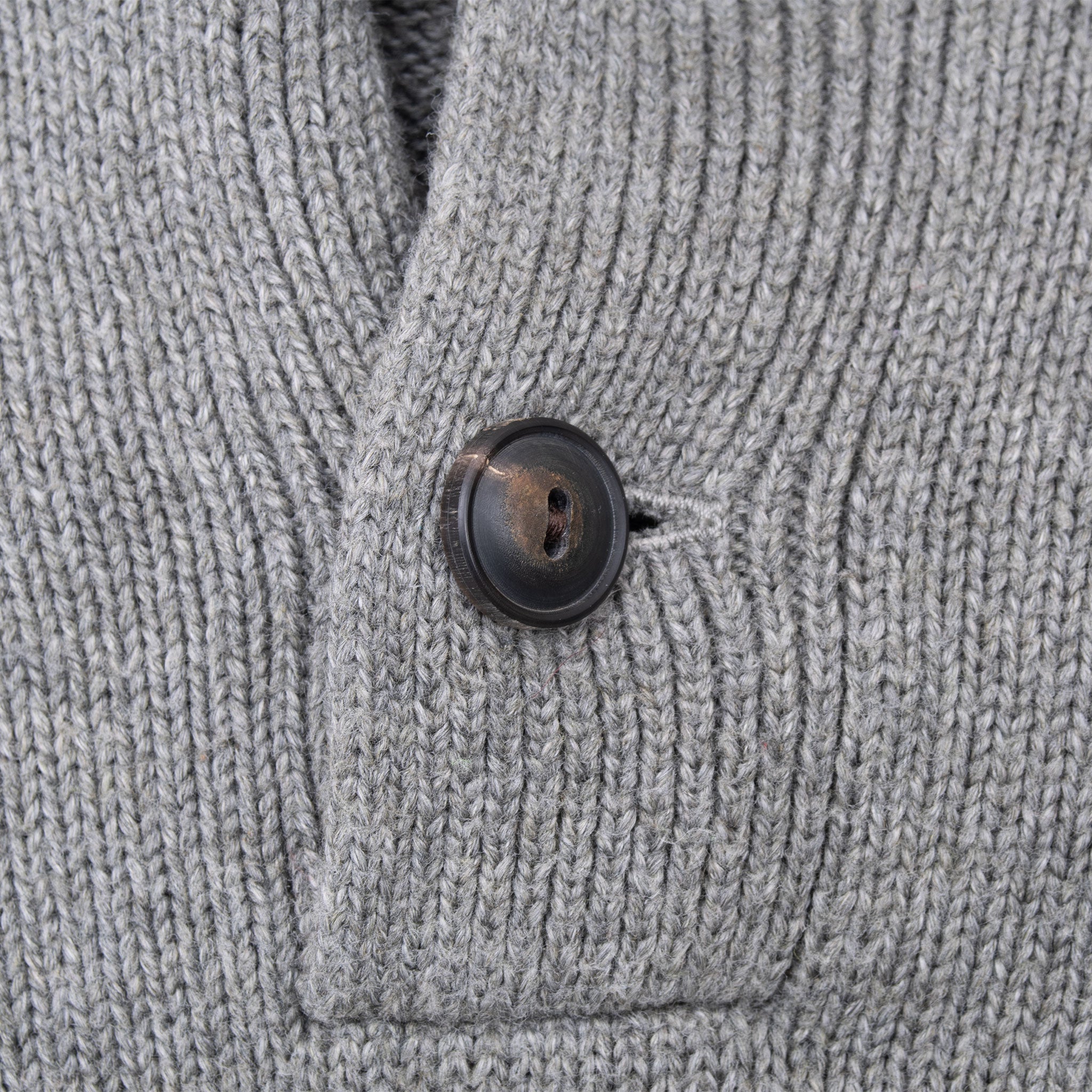 VINTAGE POLO RALPH LAUREN GREY KNIT HENLEY SWEATER SIZE 2XL