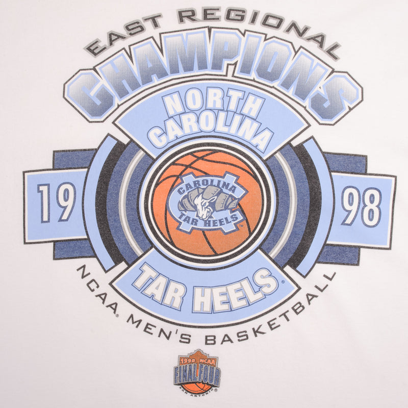 Vintage NCAA Unc North Carolina Tar Heels Basketball Champs 1998 Tee Shirt Size Large