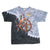 Vintage Tie Dye Pirates Of The Caribbean Disney 1990s Tee Shirt Size Small Made In USA With Single Stitch Sleeves